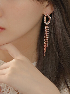 GLAM GLITTER ```drop``` EARRING