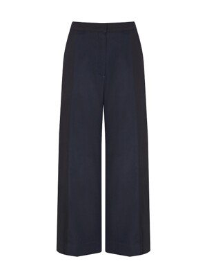 COLOR MIX WIDE PANTS (NAVY-BLACK)