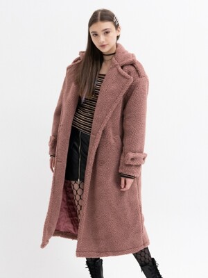 Oversized Teddy Coat (PINK)