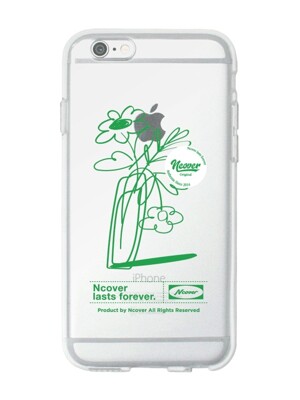 Flower vase-green(jelly)