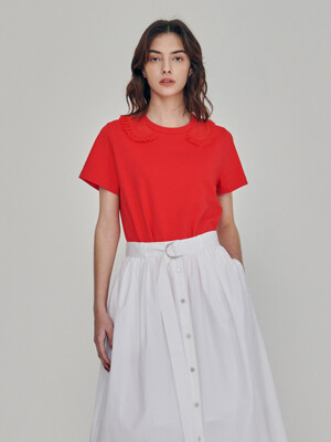 Cotton Jersey T-Shirt Red