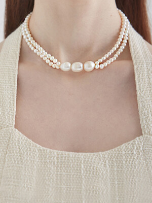 Classic Triple Pearl Necklace