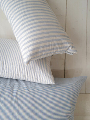 Natural stripe cushion cover (2type)