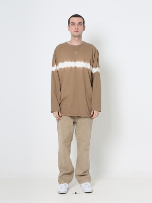 LINE LONG SLEEVE (DEEP BEIGE)