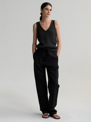 String chino trousers (Black)