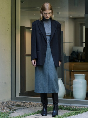 [Day-wool] H-line Wool Skirt_2color