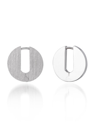 180º Reversible Silver Plate Earrings