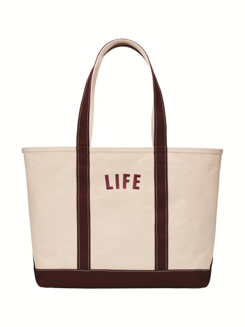 토트백,토트백 - 라이프 아카이브 (LIFE ARCHIVE) - LIFE TOTE BAG_BURGUNDY