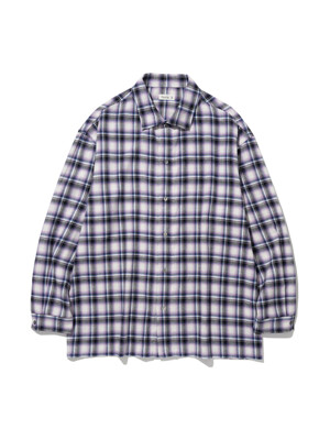 Relax Check Shirts Purple