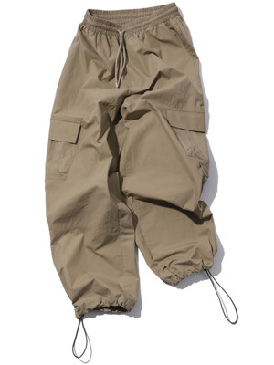 Wide Over Cargo Pants Beige