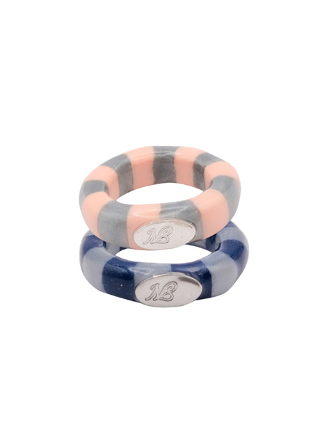 주얼리,주얼리 - 엔프프 (nff) - stripe logo ring_2