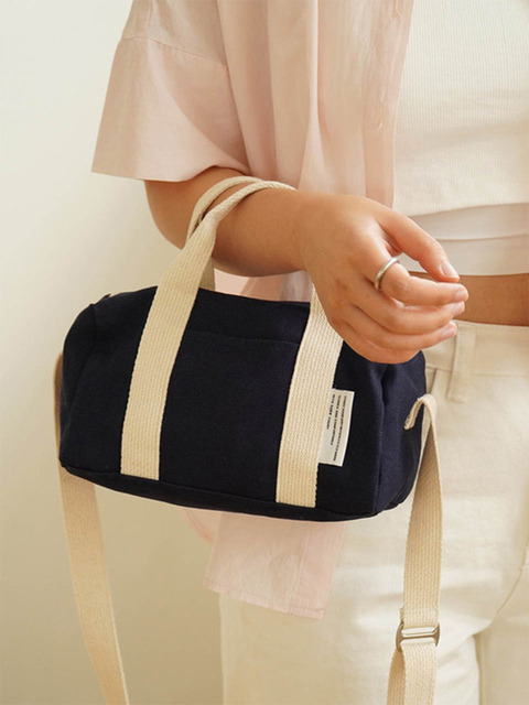 크로스백,에코/캔버스백 - 러프 (LUFF) - Duffle Bag mini - navy