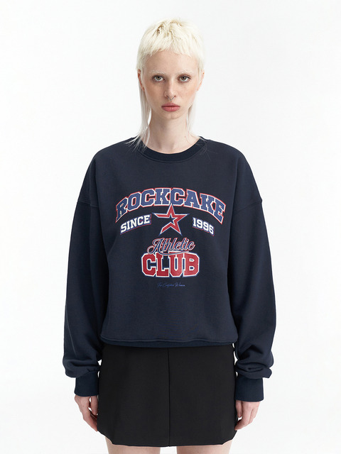 티셔츠 - 락케이크 (ROCKCAKE) - All Star Club Sweatshirt - Navy