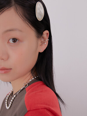 antique ruffle earcuff