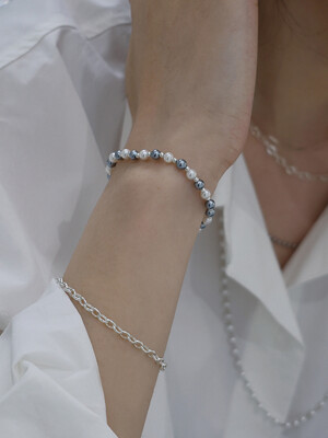 SILVER925 DAILY PEARL BRACELET(mix)