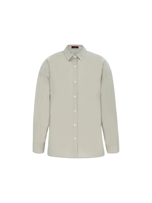 24SS Cotton Overfit Shirt - Beige