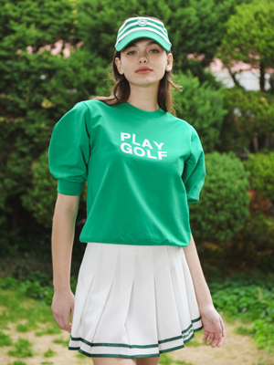 NEW PLAY GOLF 플레이골프 볼륨반팔 티셔츠 GREEN