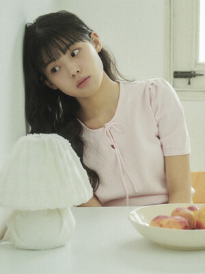 24SS_ 리핏 셔링 니트 Ripet shirring knit (Pink)
