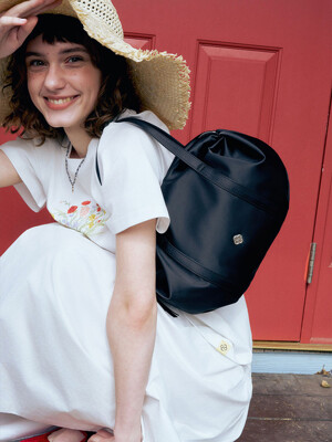 Aurora Shirring Duffle Mini Bag_Black