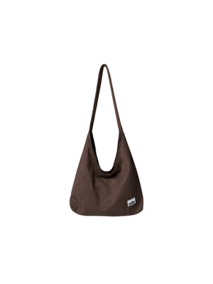 Suede Hobo Bag (Dark Brown)