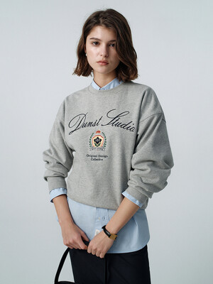 UNISEX CLASSIC LOGO SWEATSHIRT MELANGE GREY_UDTS5A113G2