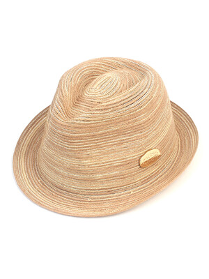 BU Simple Beige Poly Fedora 페도라