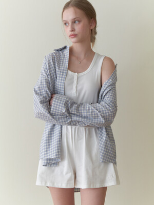 Dive overfit shirt (blue check)
