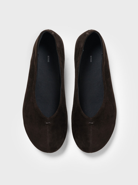스토 [7차리오더]MAREN FLAT _ Suede Brown (Cow Leather Upper · Lambskin Insole)