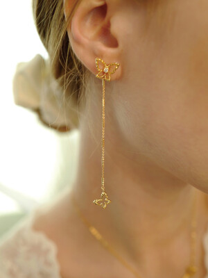 (2way) fleur wing ``drop`` earring ver.1