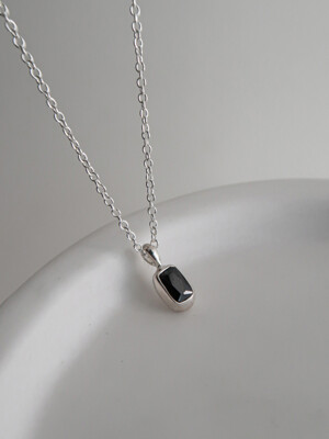 Black square Necklace
