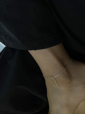 [925silver] Layered Anklet