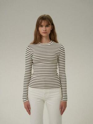 Elicia Striped T-shirt [Ivory]