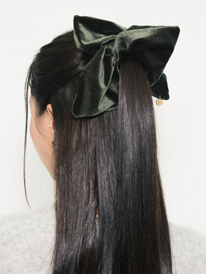 Square Velvet Scrunchie [4color]