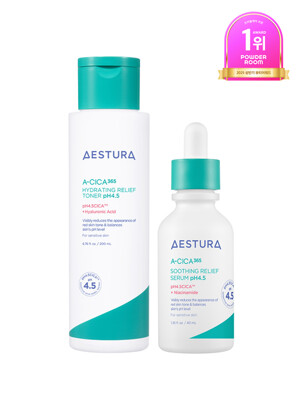 에이시카?365 수분토너 pH4.5 200ml + 흔적진정세럼 pH4.5 40ml