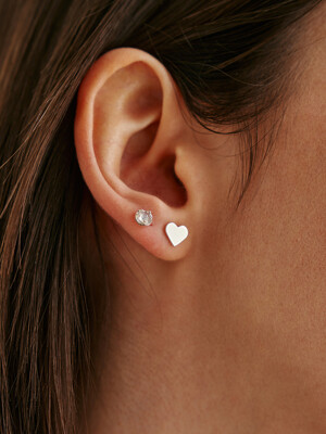 Mono Heart Earrings