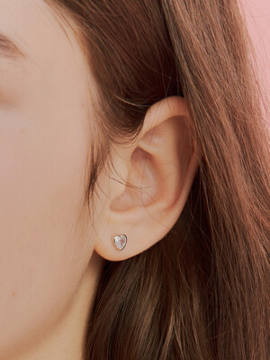 every heart cubic earring