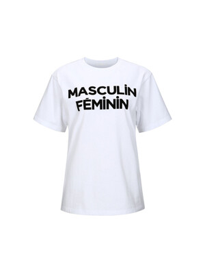 MASCULIN FEMININ-PRINT T-SHIRT (WHITE)