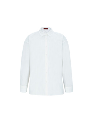24SS Cotton Overfit Shirt - White
