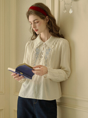 SR_Rose embroidery shirt