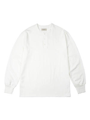 Utility Henly neck Long Sleeve (White)