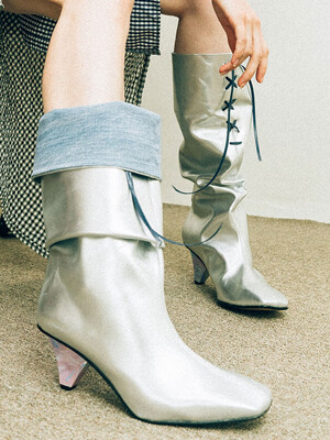 LAVI Slouch-Boots (Silver)
