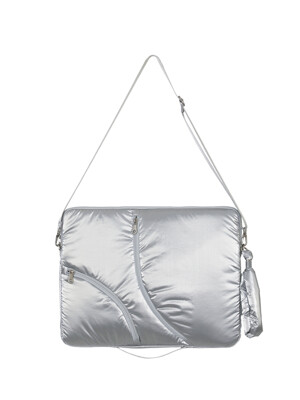 Lake 16 Laptop Clutch_Silver