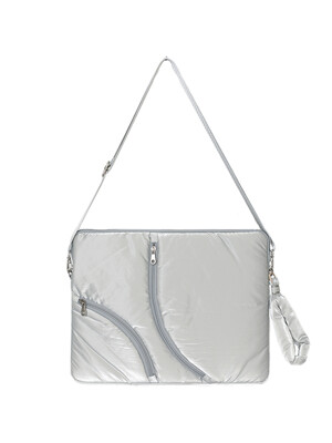 Lake 16 Laptop Clutch_Silver