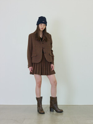 [리퍼브] Regents Classic Check Wool Mini Skirt