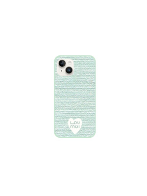 Present sereis : Mint tweed phone case