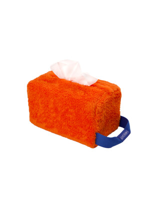 TISSUEBOX COVER WITH HANDLE ORANGE