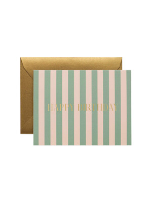 라이플페이퍼 Cabana Stripe Birthday Card 생일 카드