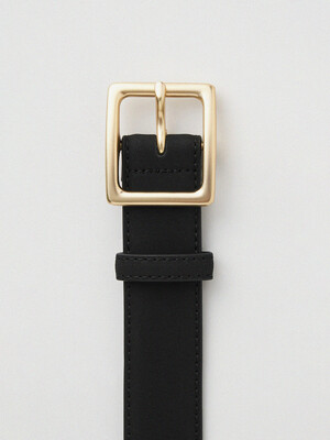 Royal coated cowleather belt (black)