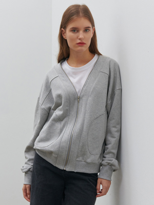 POCKET ZIP-UP GRAY