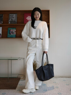 [류이서 PICK] Blooming Shopper Bag Black 블루밍 쇼퍼백 블랙